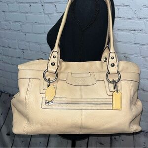 Vintage Y2K Coach Penelope Pebbled Leather Carryall Shoulder Bag